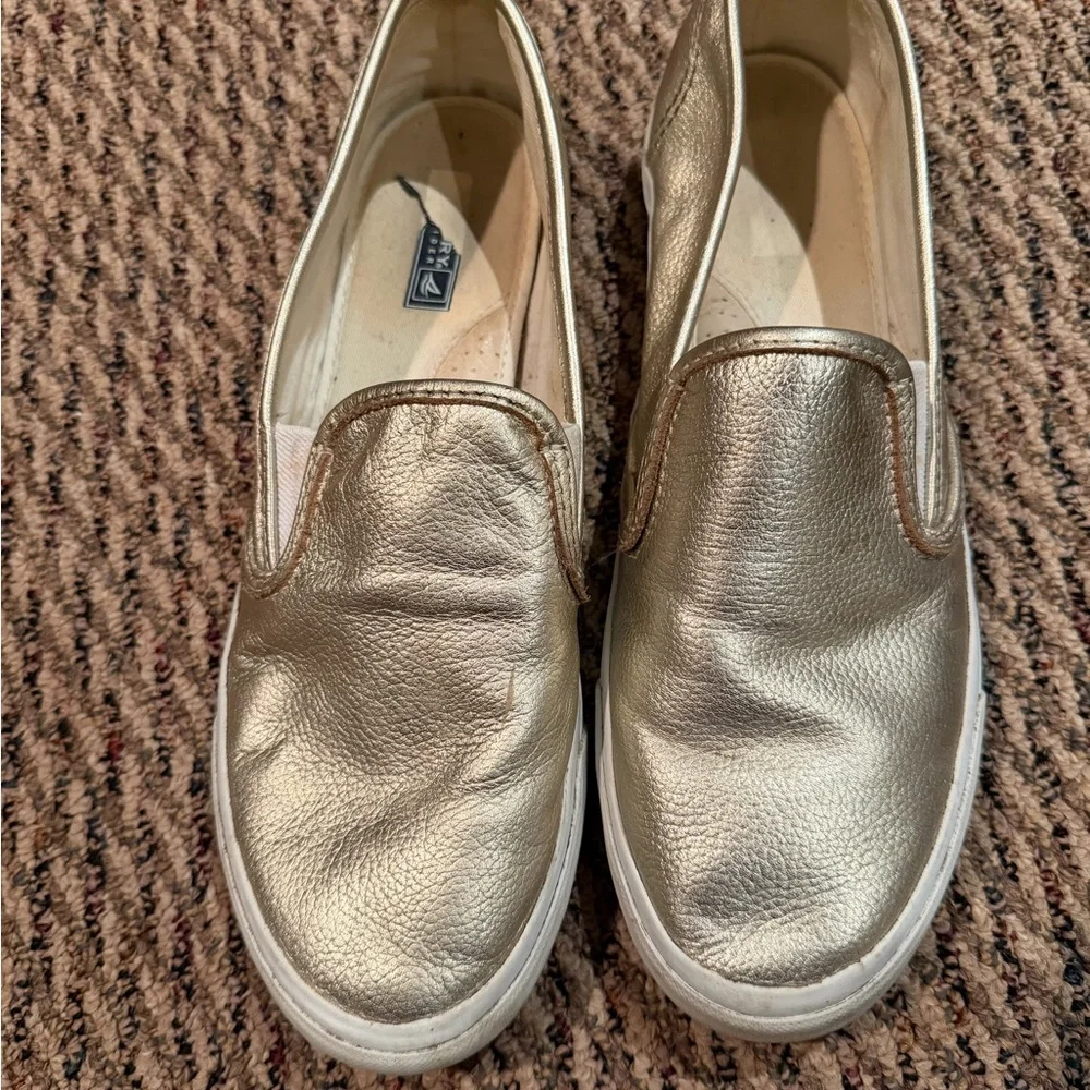 Sperry Gold Women's Slip-On Sneakers